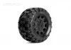 Jetko EX Tyre ST Raptor Black Wheel 2.8 on 12/14/17mm Hex Wheels (2)