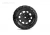 Jetko EX Tyre ST Raptor Black Wheel 2.8 on 12/14/17mm Hex Wheels (2)