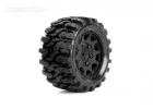 Jetko EX Tyre ST Defender Black Wheel 2.8 on 12/14/17mm Hex Wheels (2)
