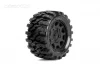 Jetko EX Tyre ST Defender Black Wheel 2.8 on 12/14/17mm Hex Wheels (2)