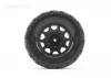 Jetko EX Tomahawk ST Tyres Mounted on Black 2.8 Wheels (2)
