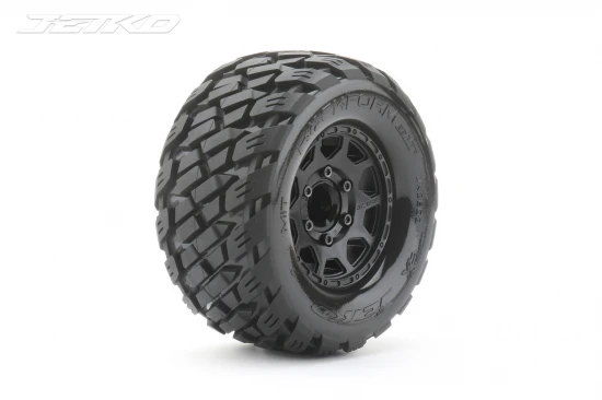 Jetko EX Rockform MT Tyres Mounted on Black 2.8 Wheels (2)