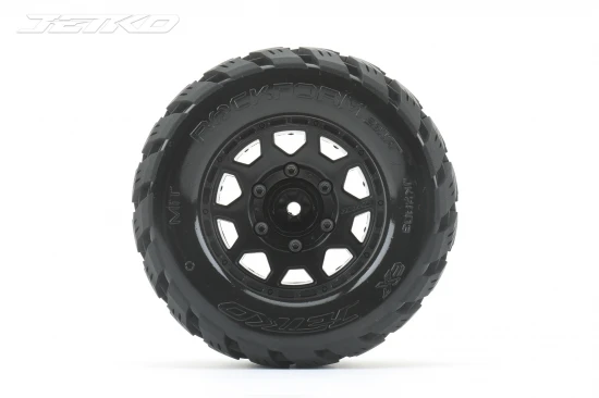 Jetko EX Rockform MT Tyres Mounted on Black 2.8 Wheels (2)