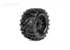 Jetko EX Tyre MT Wasteland Black Wheel 2.8 on 12/14/17mm Hex Wheels (2)