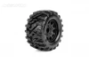 Jetko EX Tyre MT Wasteland Black Wheel 2.8 on 12/14/17mm Hex Wheels (2)