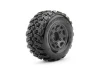 Jetko EX Belted Tyres on King Cobra SC Black wheel 12/14/17mm Hex (2)