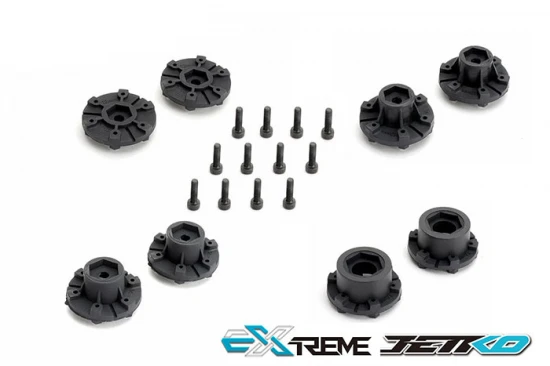 Jetko EX Tomahawk 1:8 Buggy Tyres Mounted on Black Wheels (2)