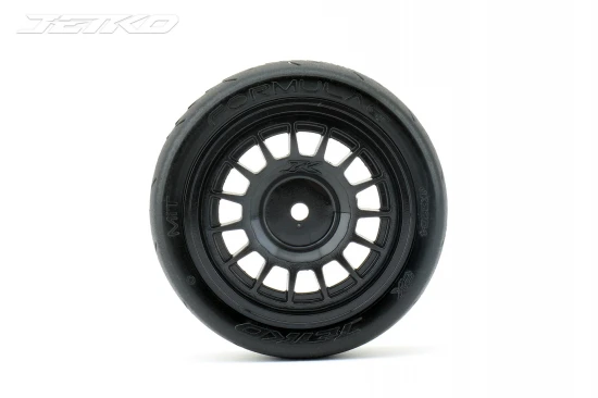 Jetko EX Formula 1:10 Slicks Tyre Black Wheel 12mm Hex (4)