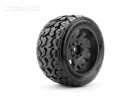 Jetko EX Tomahawk Belted XMT Tyres on Black 24mm Hex Wheels (2)