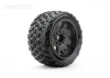 Jetko EX King Cobra Belted XMT Tyres on Black 24mm Hex Wheels (2)