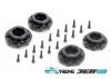 Jetko EX Tomahawk Belted XMT Tyres on Black 24mm Hex Wheels (2)