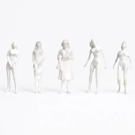 JTT 97108 Female Figures, 1:8 (1:100), White, (10 per pack)