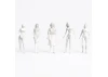 JTT 97108 Female Figures, 1:8 (1:100), White, (10 per pack)