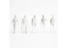 JTT 97117 Male Figures, 1:8 (1:100), White (10 per pack)