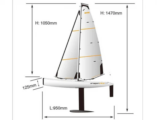 Joysway Dragon Flite 95 V3 Racing Sailing Yacht - RTR