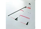 Joysway DF65V6-V8 C Sail Set 50 Micron Mylar - Round Tube Pac