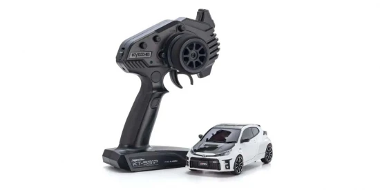 Kyosho Mini-Z AWD Toyota GRMN Yaris Rally Package White Pearl (MA020-KT531P)