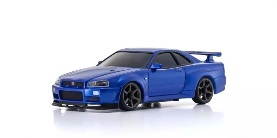 Kyosho Mini-Z AWD Nissan Skyline GT-R R34 Metallic Blue (MA020N-L)