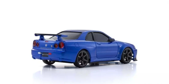 Kyosho Mini-Z AWD Nissan Skyline GT-R R34 Metallic Blue (MA020N-L)