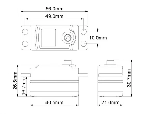 Servo Kyosho Le Mans 40S KS4241-08M Low Profile