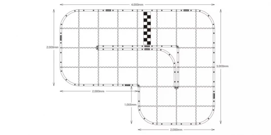 Kyosho Mini-Z Carpet Track 50 Basic Set (40pcs - 50x50)