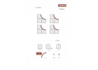 Kyosho Mini-Z Carpet Track 50 Large Corner (12pcs)