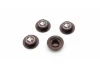 Kyosho 1:8 Inferno Serrated Closed Wheel Nuts (4) Gun Metal