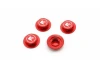 Kyosho 1:8 Inferno Serrated Closed Wheel Nuts (4) Red
