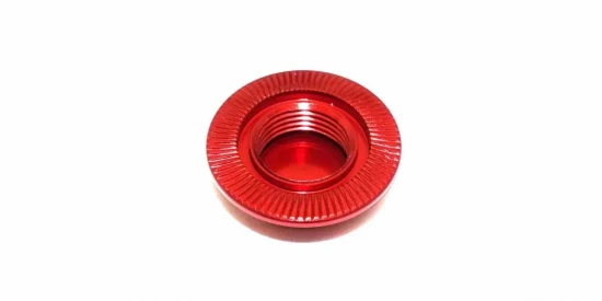 Kyosho 1:8 Inferno Serrated Closed Wheel Nuts (4) Red