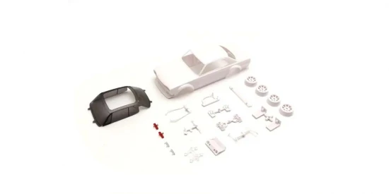 Kyosho Bodyshell Skyline GTR KPGC10 Racing Mini-Z + 4WD Rims (White Body)