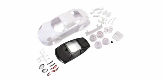 Kyosho Bodyshell Porsche 911 GT3 RS Mini-Z + 2WD Rims (White Body)