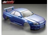 Killer Body Nissan Skyline R34 195mm Finished Bodyshell - Blue
