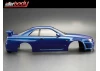 Killer Body Nissan Skyline R34 195mm Finished Bodyshell - Blue