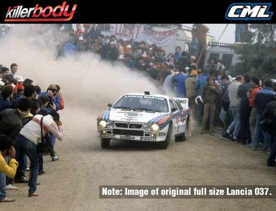 Killer Body Lancia 037 190mm Finished Body Rally