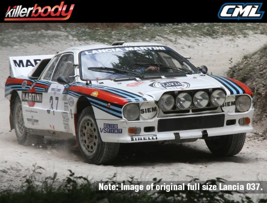 Killer Body Lancia 037 190mm Finished Body Rally