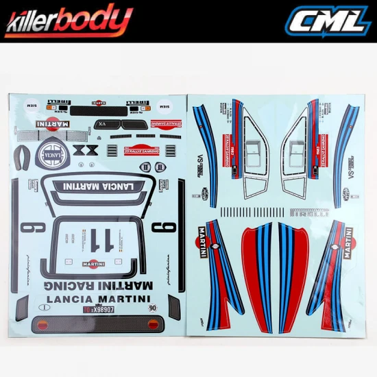 Killer Body Lancia 037 190mm Body Decal Sheet