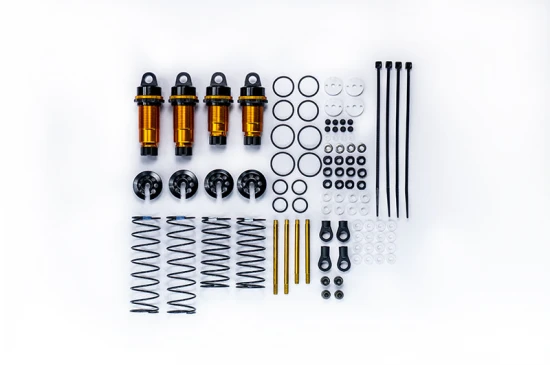 Koswork RC10 Big Bore 12mm Buggy Shock Set (F&R) (4) Gold/Black