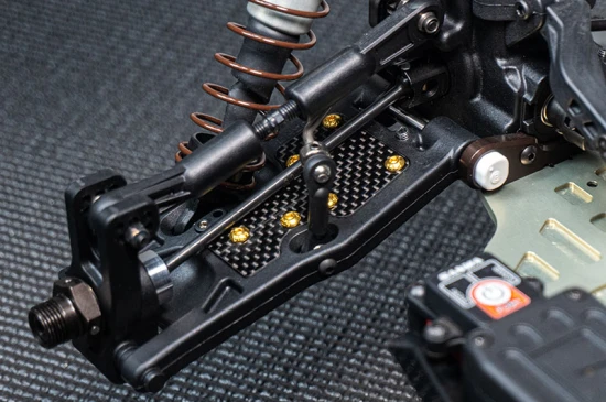 Koswork Carbon 1.5mm Rear Arm Stiffener Set for Inferno MP11