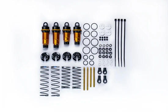 Koswork Big Bore 12mm 1:10 Buggy Shock Set (F&R) (4) Gold/Black