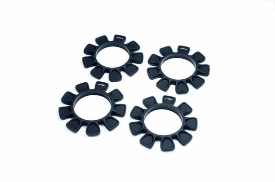 Koswork UFO High Strength Silicone 1:8 BuggyTire Glue Bands (4) Black