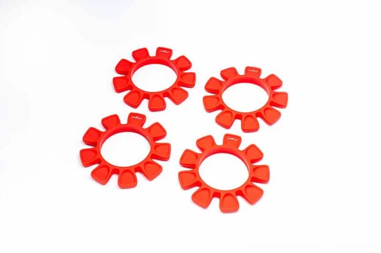 Koswork UFO High Strength Silicone 1:8 BuggyTire Glue Bands (4) Red
