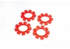 Koswork UFO High Strength Silicone 1:8 BuggyTire Glue Bands (4) Red