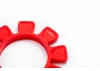 Koswork UFO High Strength Silicone 1:8 BuggyTire Glue Bands (4) Red
