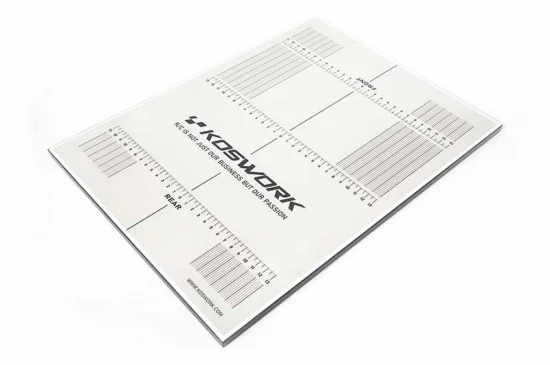 Koswork Pit Setup Board 1:10 Touring (300x400x10mm) Extra Light