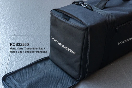 Koswork 1:10 Racing Bag With Radio Bag + 2 Car Cases (65x26x31cm)