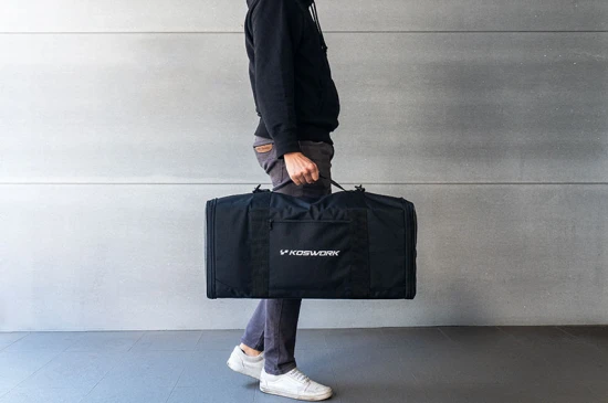 Koswork 1:10 Racing Bag With Radio Bag + 2 Car Cases (65x26x31cm)