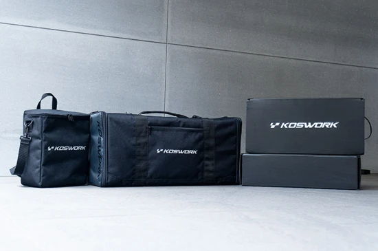 Koswork 1:10 Racing Bag With Radio Bag + 2 Car Cases (65x26x31cm)