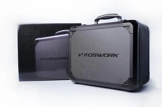 Koswork V2 Mini Black Aluminium Case for Kyosho Mini-Z (300x240x190mm