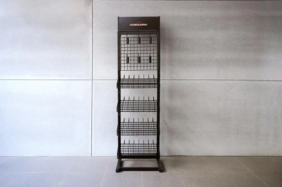 Display stand for bottles of oil max Diam 34mm (385x315x1340mm)