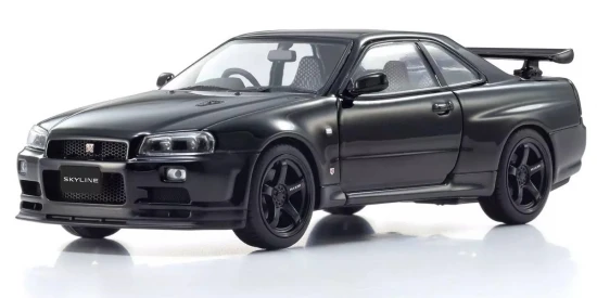 Kyosho 1:43 Nissan Skyline R34 GT-R V-Spec II Black Pearl